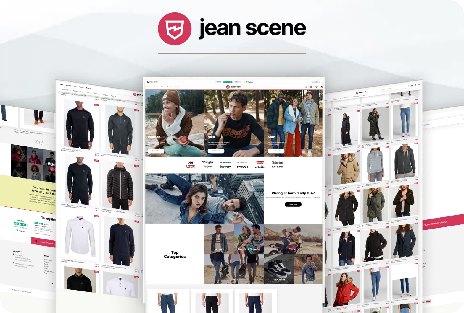 Jeanscene clothing e-commerce website